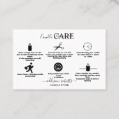 Carte De Visite Moderne Simple Black and White Business (Devant)