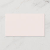 Carte De Visite Moderne Simple Blush - Enregistrer la date - (Dos)