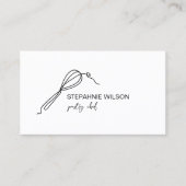 Carte De Visite Moderne Simple boulangerie Chef traiteur Cupcake (Devant)