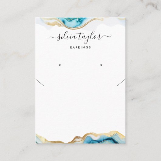 Carte De Visite Moderne Simple Calligraphie art Elevage Collier (Devant)