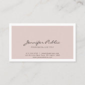 Carte De Visite Moderne simple clair élégant Couleurs Professionne (Dos)