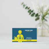 Carte De Visite Moderne Simple Construction Construction Entrepris (Debout devant)