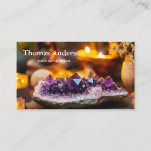 Carte De Visite Moderne Simple Cristal Gemme Tendance