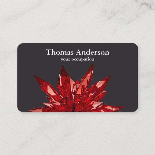 Carte De Visite Moderne Simple Cristal Gemme Tendance (Devant)
