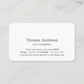 Carte De Visite Moderne Simple Cristal Gemme Tendance (Dos)