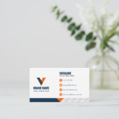 Carte De Visite Moderne simple élégant (Debout devant)