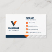 Carte De Visite Moderne simple élégant (Devant)