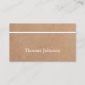 Carte De Visite Moderne simple élégant Bande blanche élégante impr (Devant)