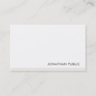 Carte De Visite Moderne simple élégant Modèle professionnel