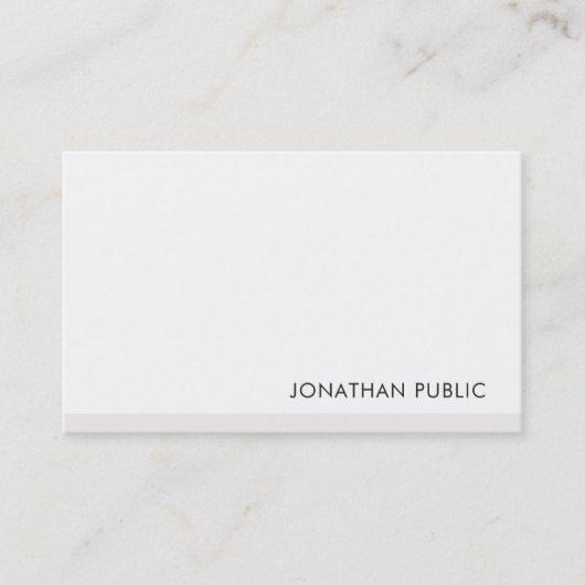 Carte De Visite Moderne simple élégant Modèle professionnel (Devant)