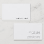 Carte De Visite Moderne simple élégant Modèle professionnel (Devant / Derrière)