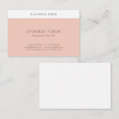 Carte De Visite Moderne simple élégant Modèle professionnel (Devant / Derrière)