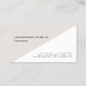 Carte De Visite Moderne Simple Élégant Professionnel Modèle Chic (Devant)