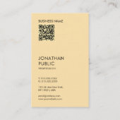 Carte De Visite Moderne simple élégant professionnel Oceania Gold (Dos)