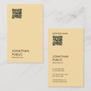 Carte De Visite Moderne simple élégant professionnel Oceania Gold