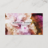 Carte De Visite Moderne simple et classique beauté rose (Devant)