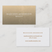 Carte De Visite Moderne simple et classique beauté rose (Devant / Derrière)