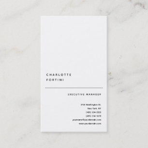 Carte De Visite Moderne Simple et tendance minimaliste