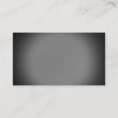 Carte de visite moderne simple Grey Consultant (Dos)