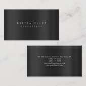 Carte De Visite Moderne simple gris clair professionnel (Devant / Derrière)