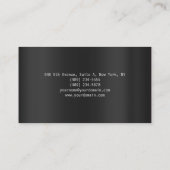 Carte De Visite Moderne simple gris clair professionnel (Dos)