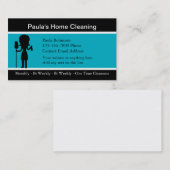 Carte De Visite Moderne Simple Maison Nettoyante Maid (Devant / Derrière)