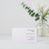 Carte De Visite Moderne Simple Minimaliste (Debout devant)