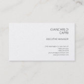 Carte De Visite Moderne Simple Minimaliste (Devant)
