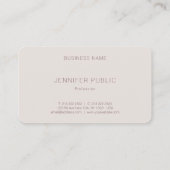 Carte De Visite Moderne simple Modèle élégant couleur professionne (Dos)