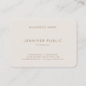 Carte De Visite Moderne simple Modèle élégant couleur professionne (Dos)