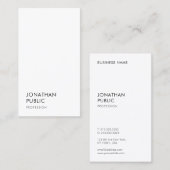 Carte De Visite Moderne simple Modèle élégant tendance professionn (Devant / Derrière)