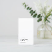 Carte De Visite Moderne simple Modèle élégant tendance professionn (Debout devant)