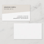 Carte De Visite Moderne Simple Modèle Professionnel Élégant tendan (Devant / Derrière)