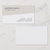 Carte De Visite Moderne Simple Modèle Professionnel Élégant Tendan (Devant / Derrière)