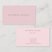 Carte De Visite Moderne Simple Modèle Professionnel Luxueux (Devant / Derrière)