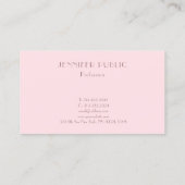 Carte De Visite Moderne Simple Modèle Professionnel Luxueux (Dos)