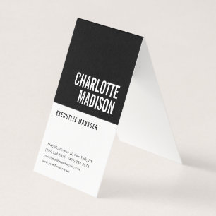 Carte De Visite Moderne Simple Noir Blanc Tendance Minimaliste Sim