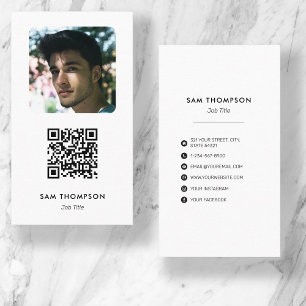Carte De Visite Moderne Simple Photographie Professionnel