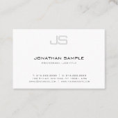 Carte De Visite Moderne Simple Professionnel Monogramme Modèle Chi (Devant)