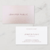 Carte De Visite Moderne simple professionnel tendance élégant Modè (Devant / Derrière)