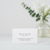 Carte de visite moderne Simple Script Consultant (Debout devant)