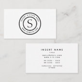 Carte De Visite Moderne simple simple professionnel de logo (Devant / Derrière)