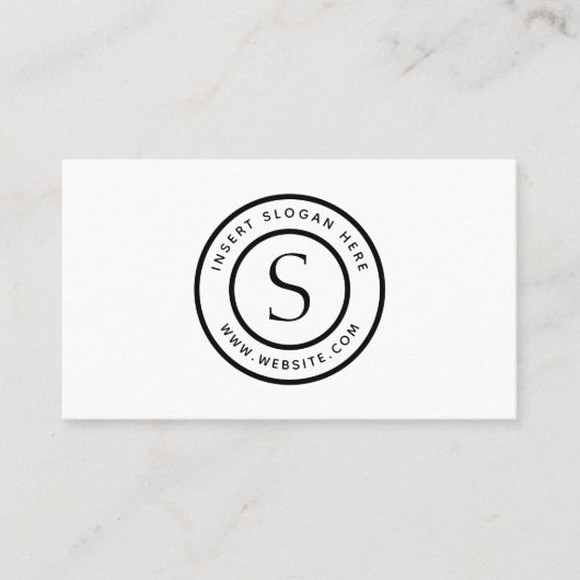Carte De Visite Moderne simple simple professionnel de logo (Devant)