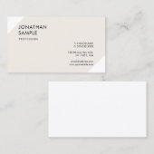 Carte De Visite Moderne simple, simple, professionnel et sophistiq (Devant / Derrière)