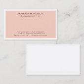 Carte De Visite Moderne Simple Sophistiqué Plain Professional (Devant / Derrière)