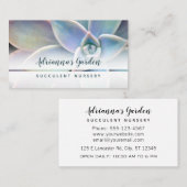 Carte De Visite Moderne simple Succulent Plante photo (Devant / Derrière)