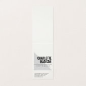 Carte De Visite Moderne Simple Tendance Minimaliste Simple Crème (Extérieur déplié)