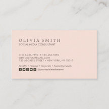 Moderne Simple Typo Blush Multimédias sociaux