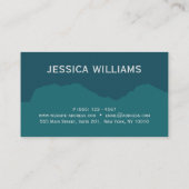 Carte De Visite Moderne Simple Wedding planner Turquoise (Dos)