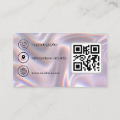 Carte de visite Moderne Soie Douce pour Cils avec (Dos)